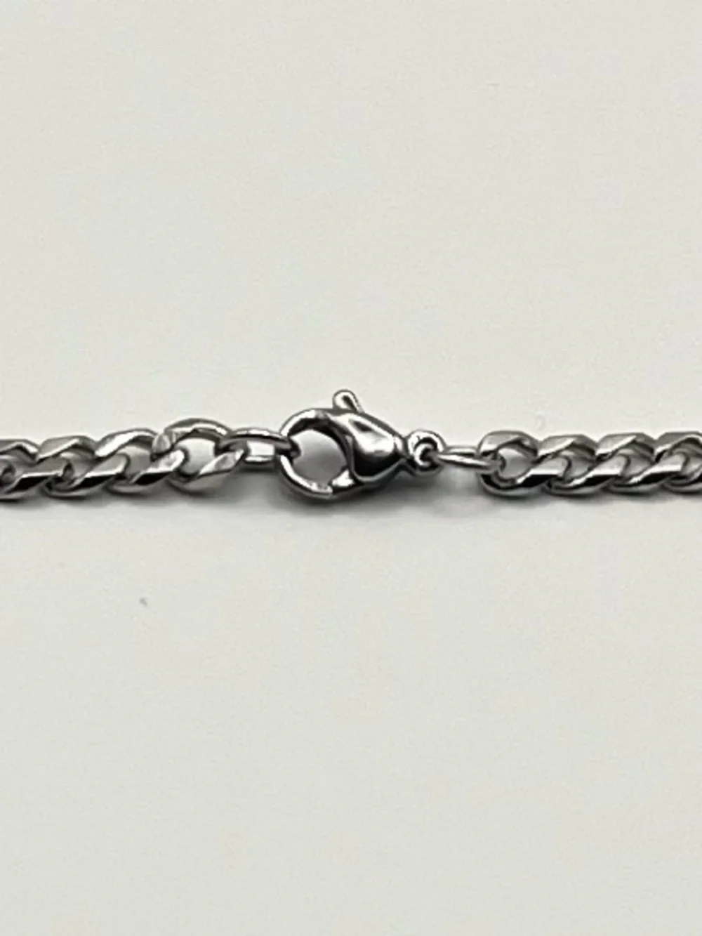 4mm Silver Miami Cuban Link Chain 22” Stainless Steel Necklace